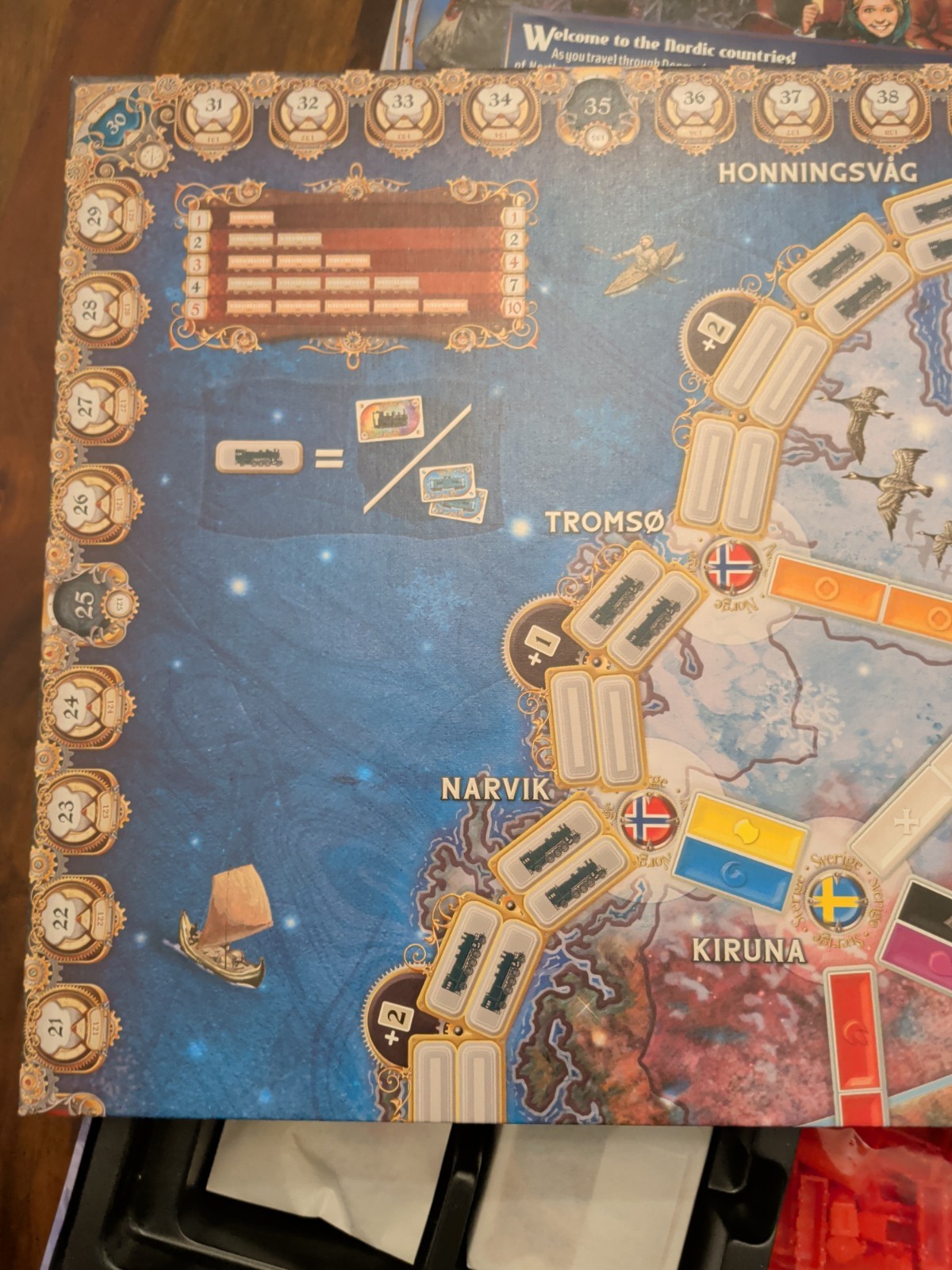 Ticket To Ride Northern Lights – Days Of Wonder – COMPLETE, NEVER Played