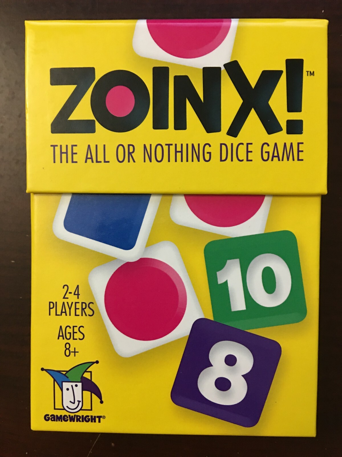 Gamewright Boardgame Zoinx! – The All or Nothing Dice Game