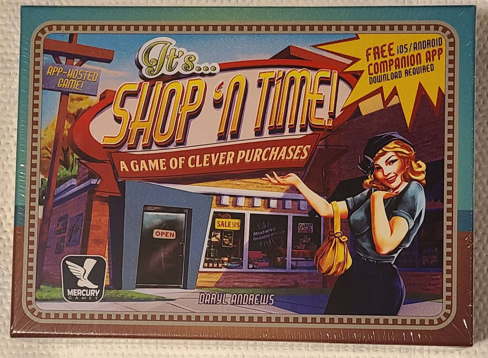 MERCURY GAMES – IT’S…SHOP ‘N TIME FAMILY BOARD GAME OF CLEVER PURCHASES – NEW