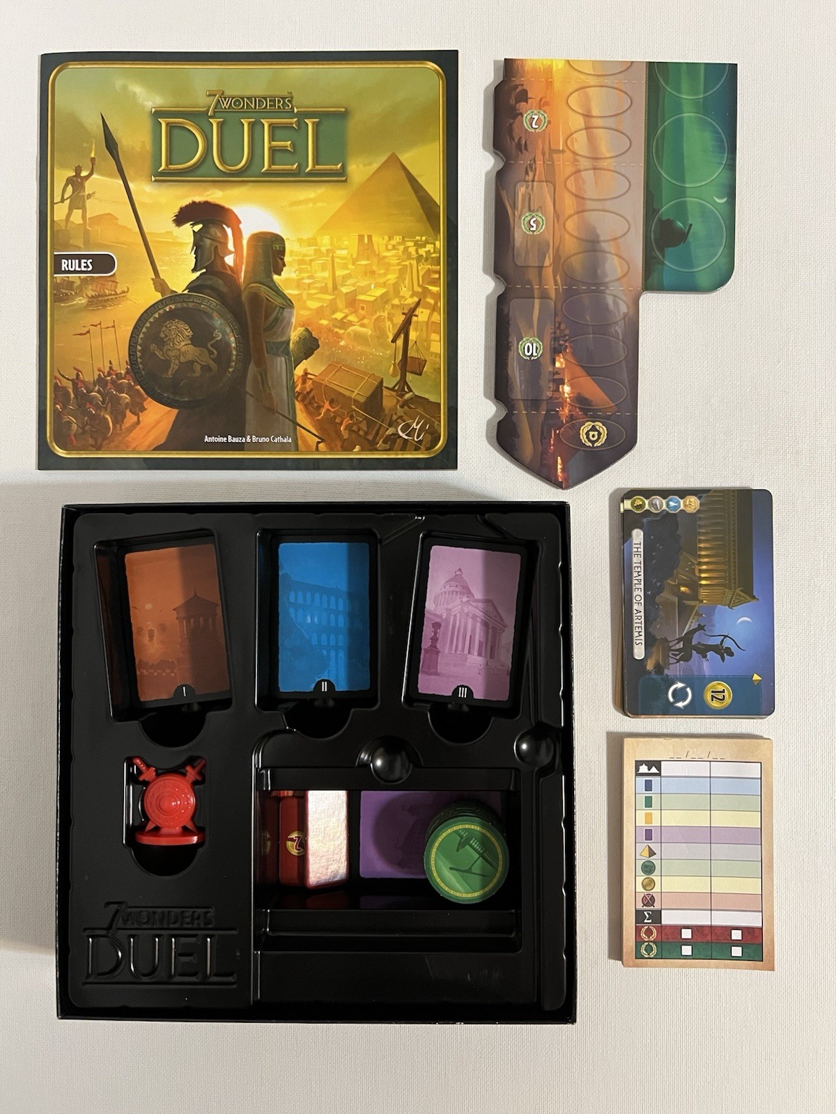 Barely Used 2Player Board Game Lot Sail 7 Wonders Duel Curious Cargo Onirim Doom