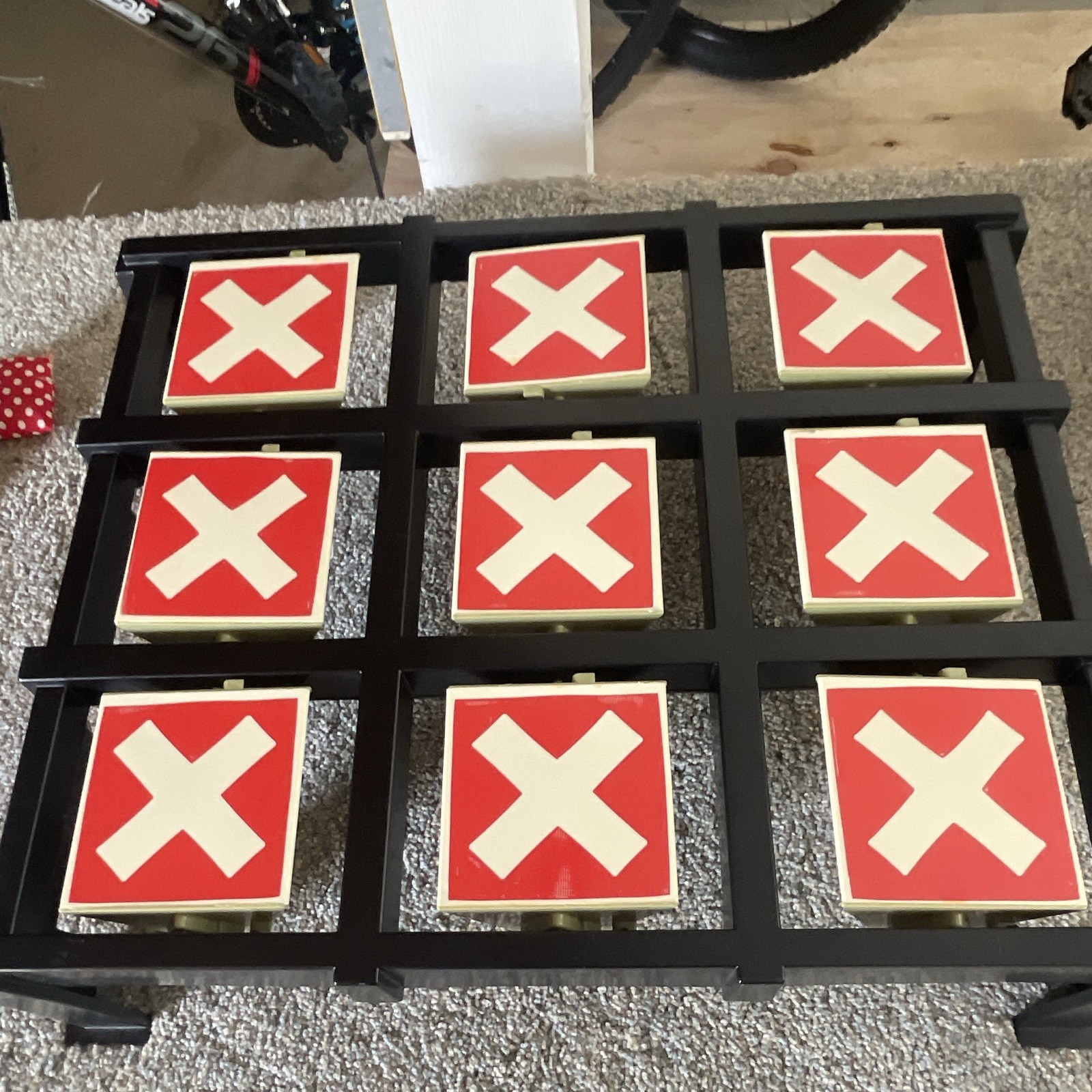 Ideal Toss Across Vintage Tic-Tac-Toe Game 2 Players Ages 6+ 1969 MPN 2112-1