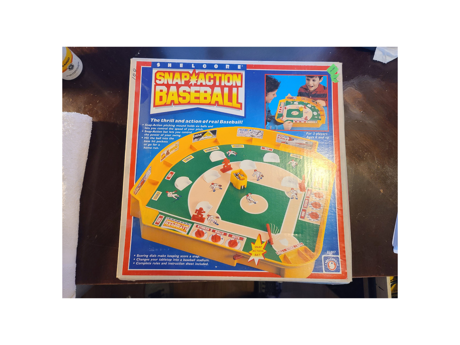 Time Machine Baseball Vintage Tabletop Game Complete Open Box Excellent Conditio