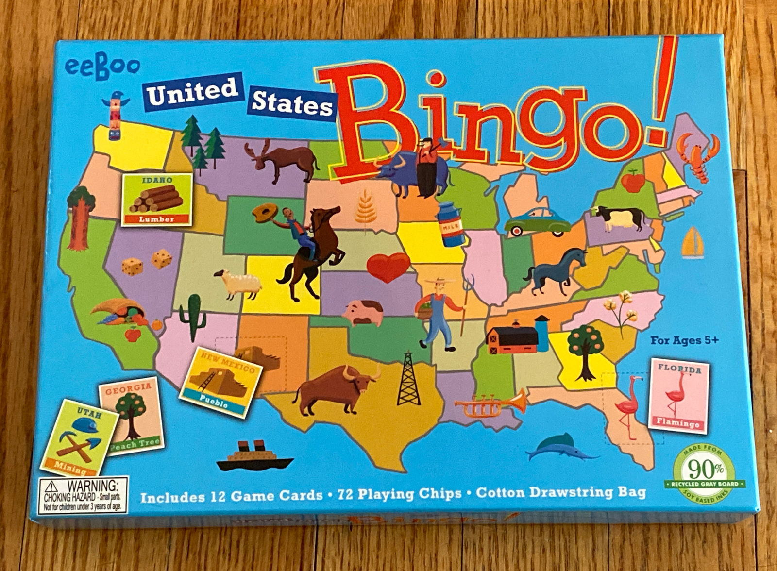 eeBoo United States Bingo Educational Family Game Complete EUC! Free Shipping!