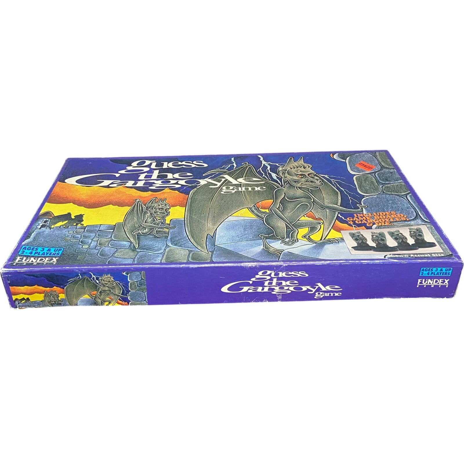 Vintage Guess the Gargoyle board game Fundex 1994 Open Box Spooky 100% COMPLETE!