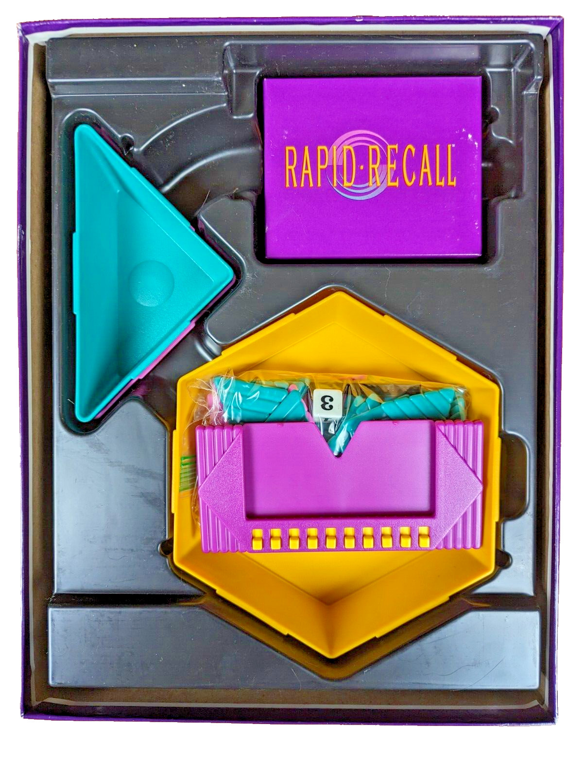 Vintage Rapid Recall Board Game 1993 Fast Fun Memory Friends Family Complete EUC