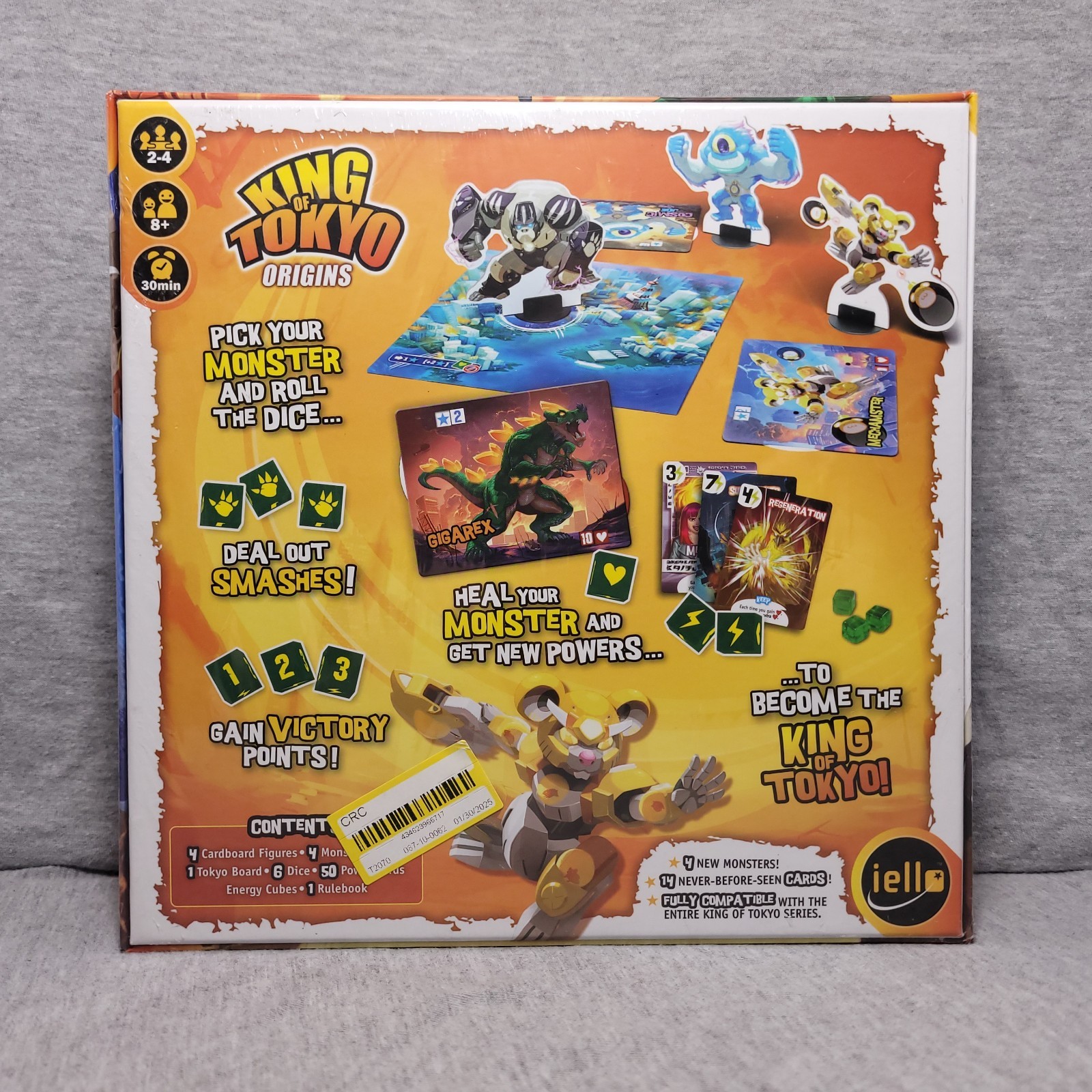Iello: King of Tokyo Origins Board Game – New, Sealed By Richard Garfield