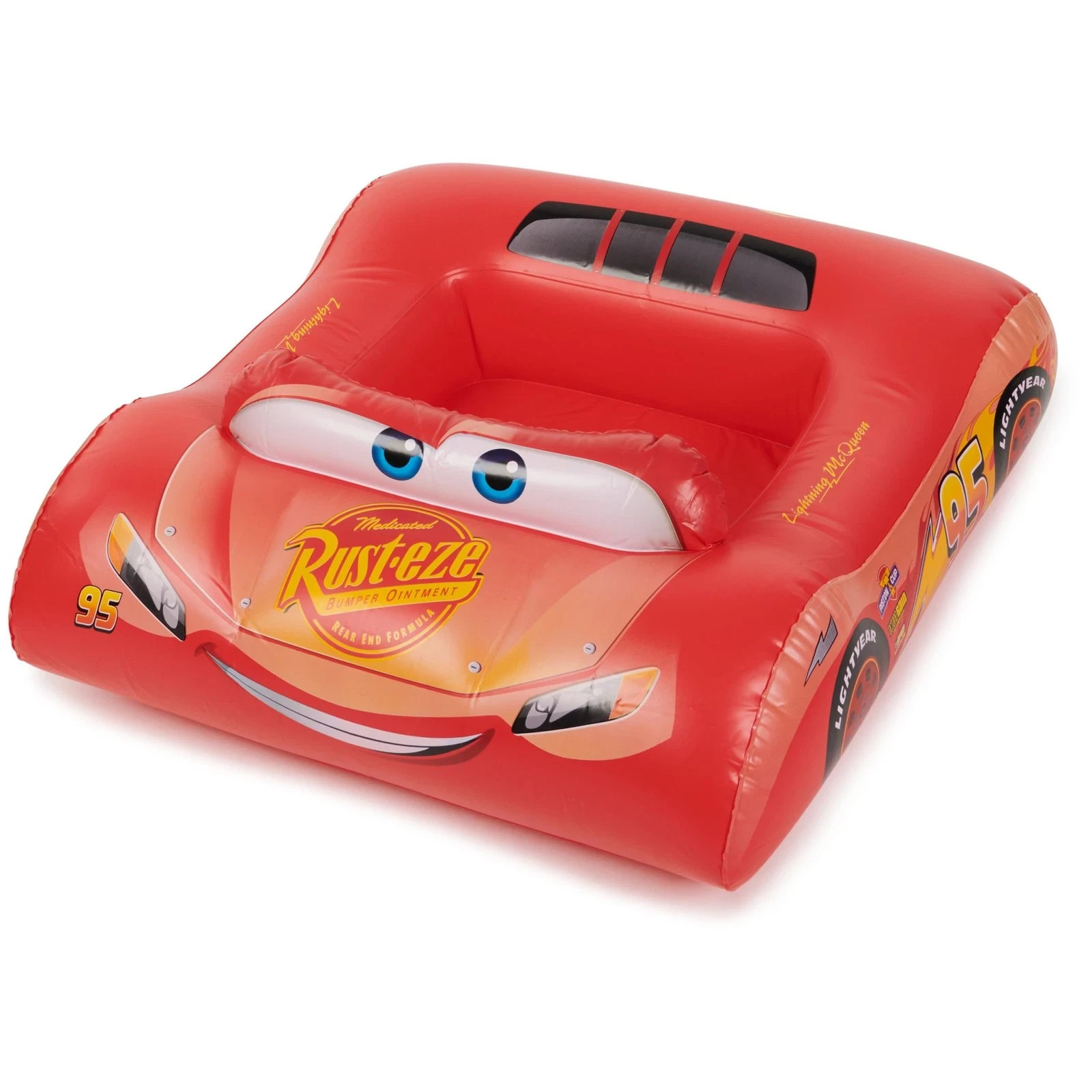 Inflatable Water Boat Disney Pixar Cars Pool Float Toy Kids Ages 3+ SwimWays