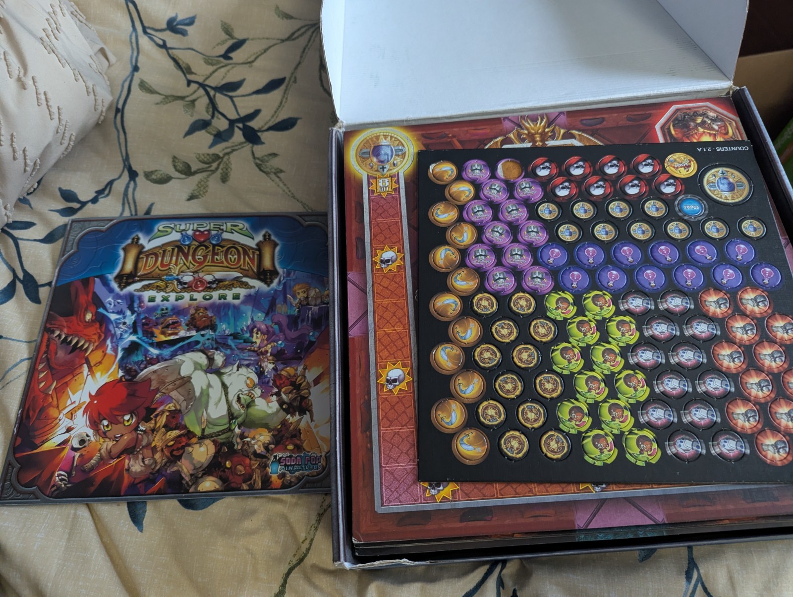 Super Dungeon Explore Base Game with Extras (No Miniatures!)