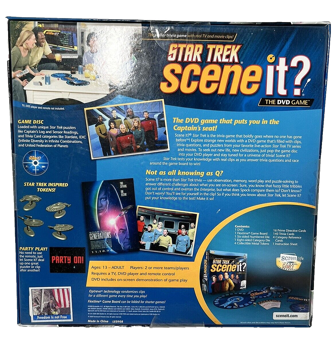 Star Trek Scene It The DVD Game 2009 Screenlife NIB