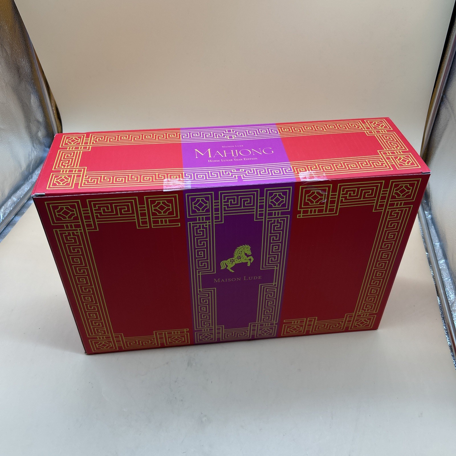 Deluxe Maison Lude Mahjong Horse Lunar Year Edition Starter Kit New-Open Box