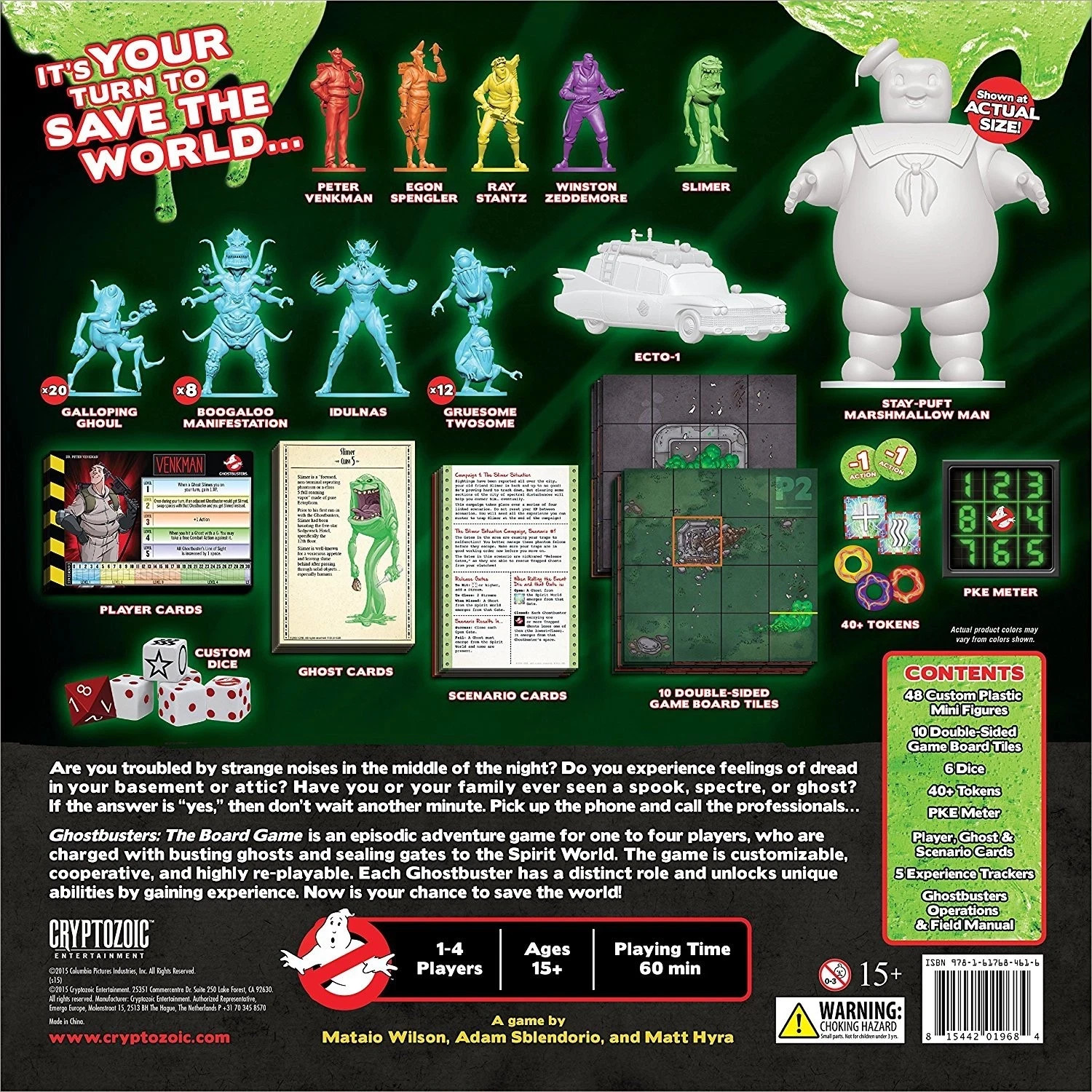 Cryptozoic Entertainment GHOSTBUSTERS THE BOARD GAME Brand New Sealed 15 and Up