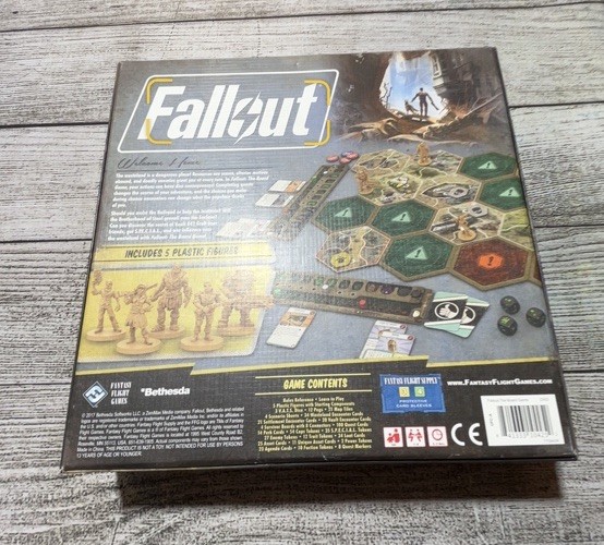 Fallout Board Game Bethesda Fantasy Flight 1 to 4 Players 2017 | NEW Open Box