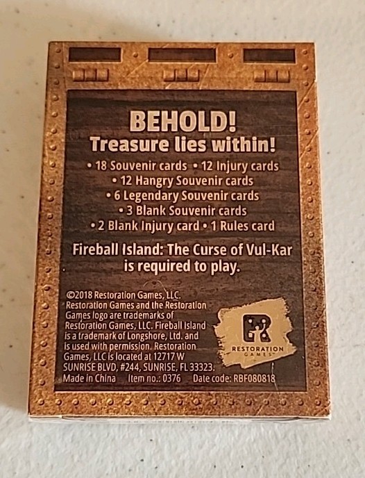 Fireball Island The Curse of Vul-Kar Treasure Trove Kickstarter Expansion