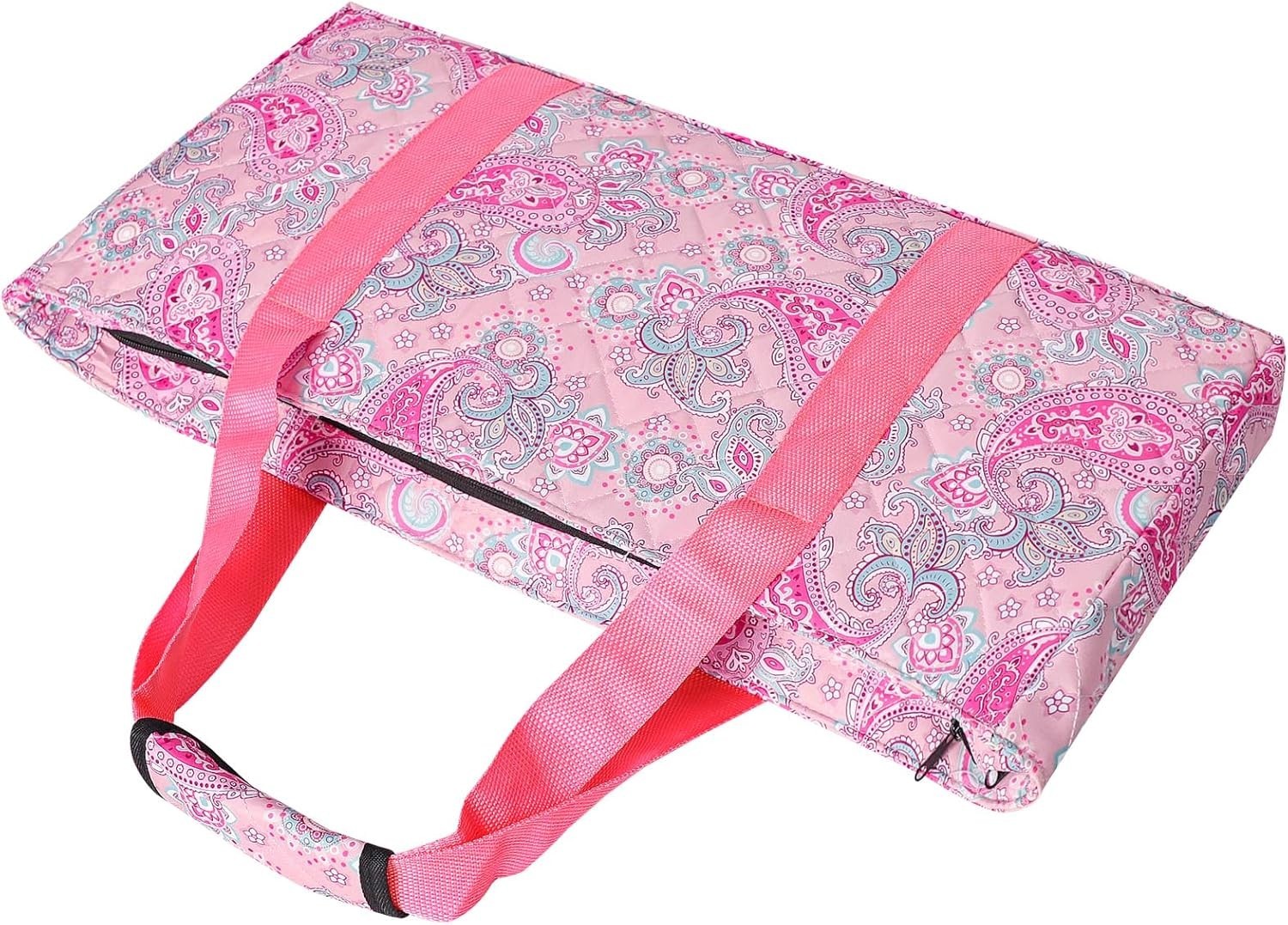 Elegant Pink Printed Mahjong Bag with Two Wrappers – Perfect for Travel