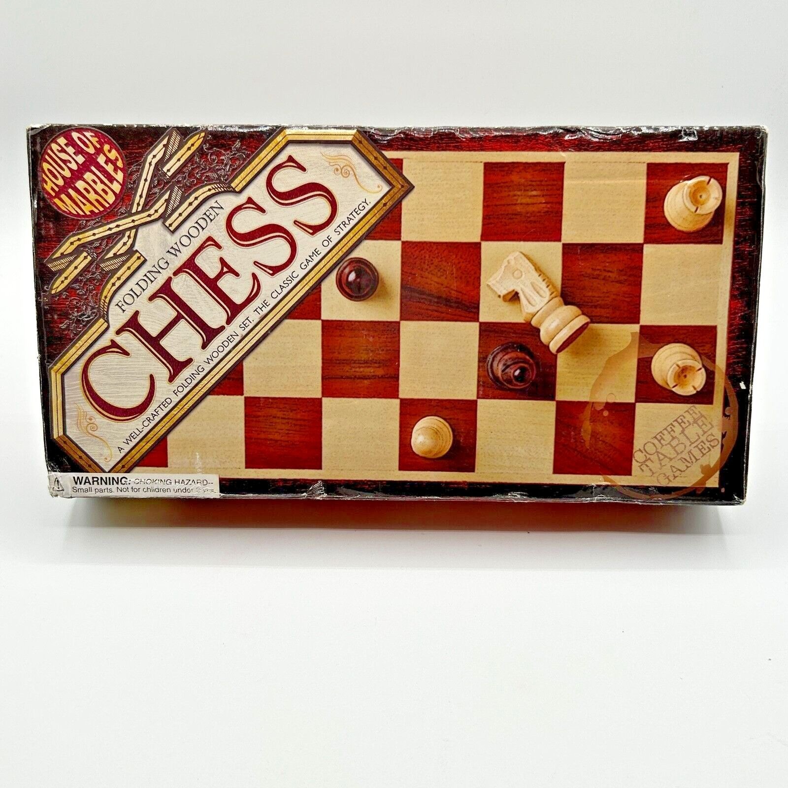 House Of Marbles Folding Wooden Chess Set With Storage Box