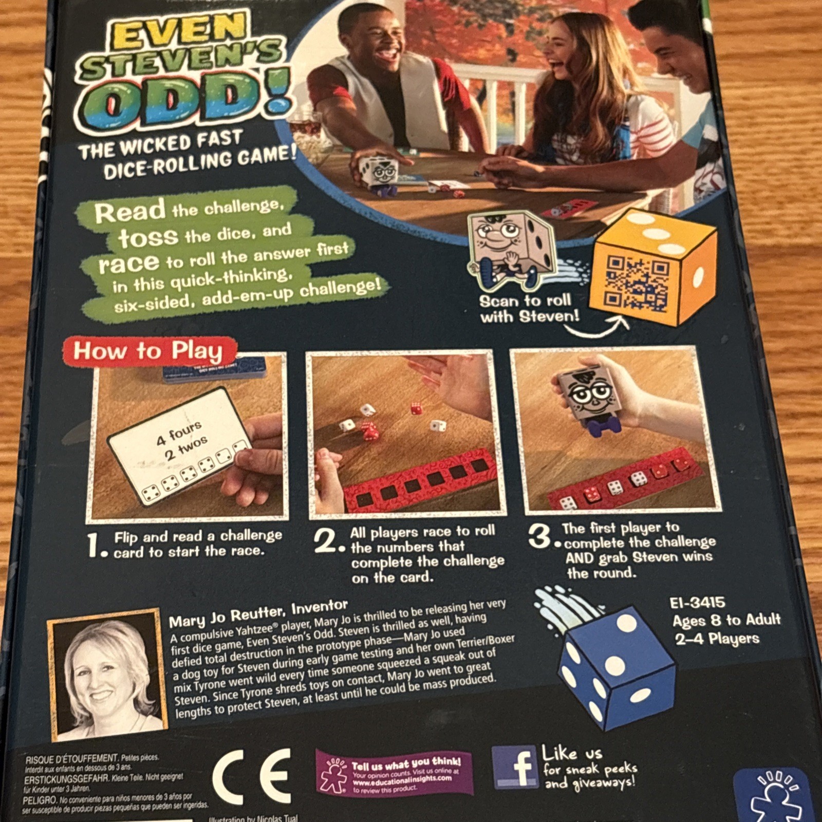 Even Steven’s Odd Game Educational Insight Wicked Fast Dice Rolling Family Game