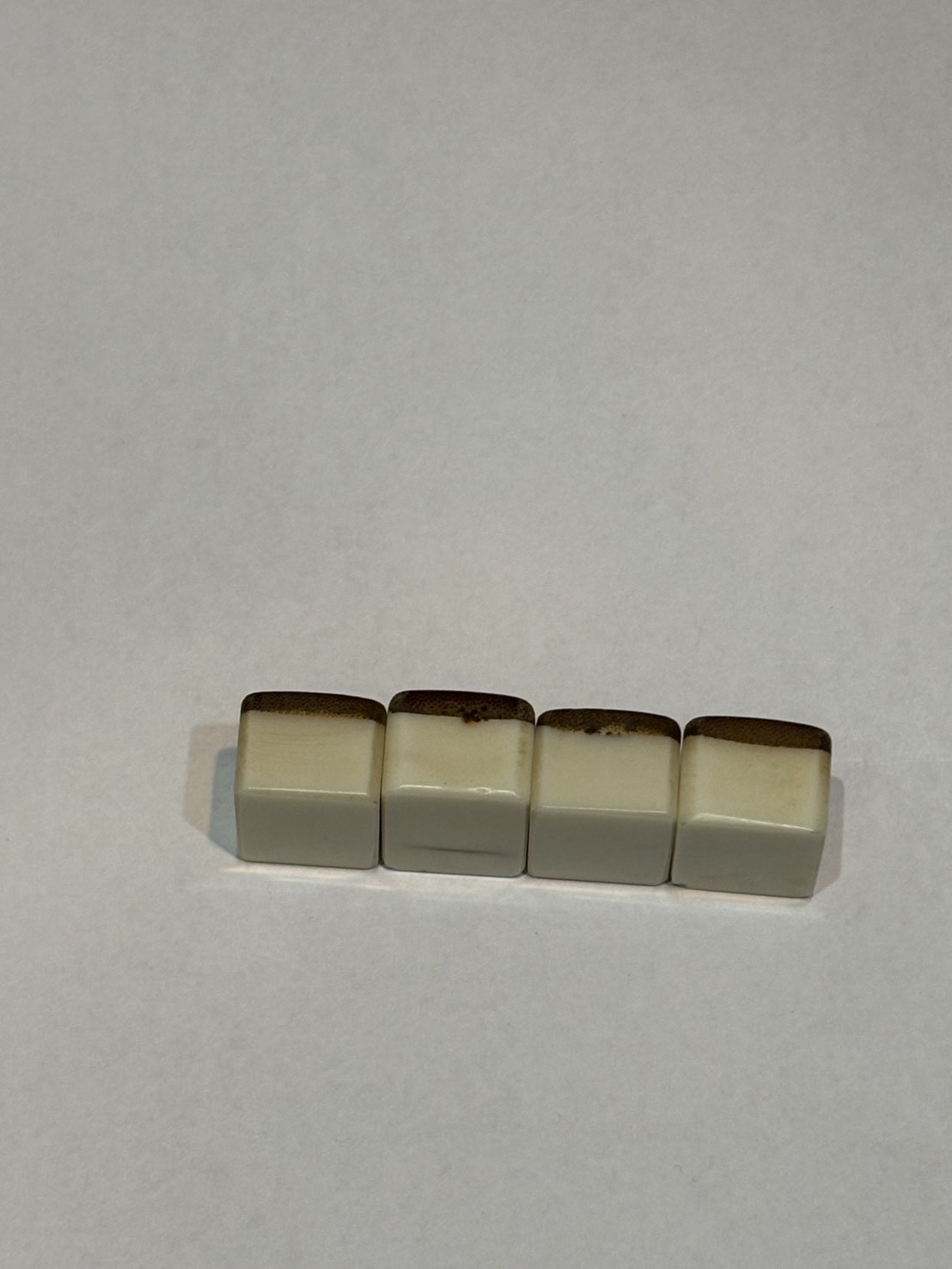 Vintage Japanese Mahjong Tile Set Bone Bamboo 24mm Travel Case Incomplete