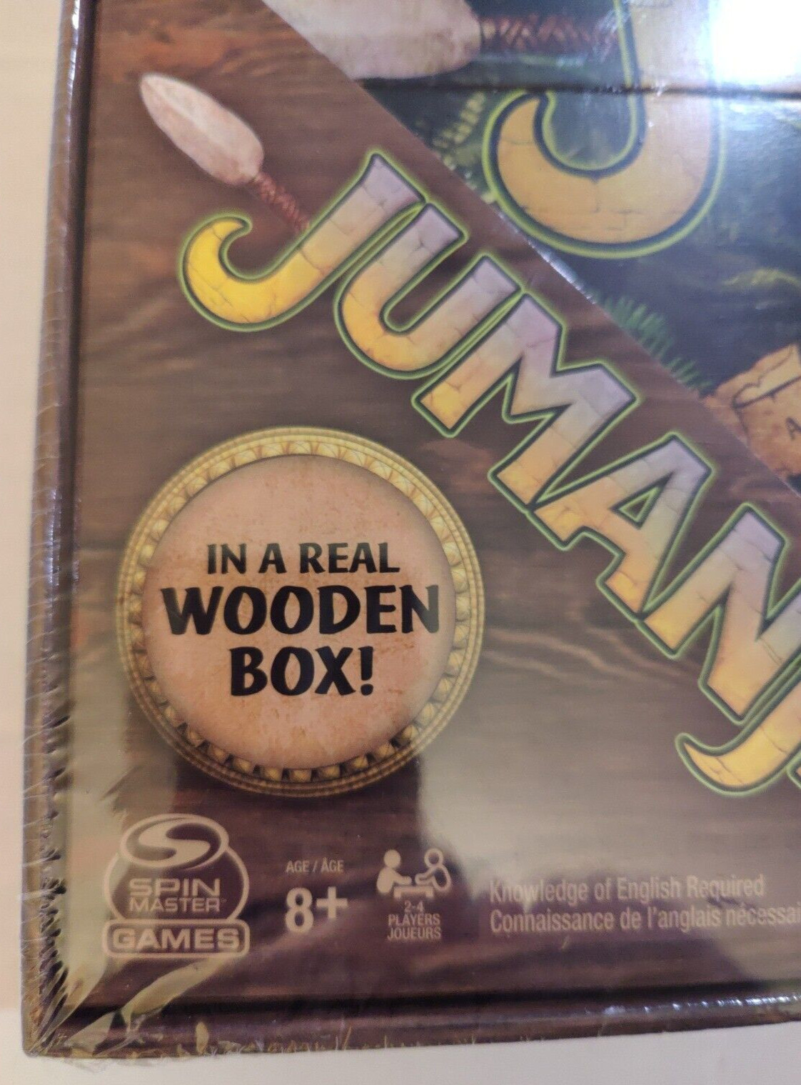 Jumanji The Game in a Real Wooden Box Edition Adventure Board Game New & Sealed
