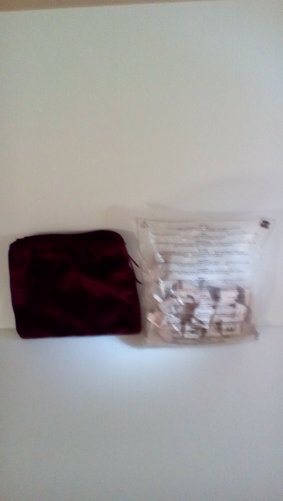 100 Wooden Scrabble Tiles Still Sealed Velvet Bag