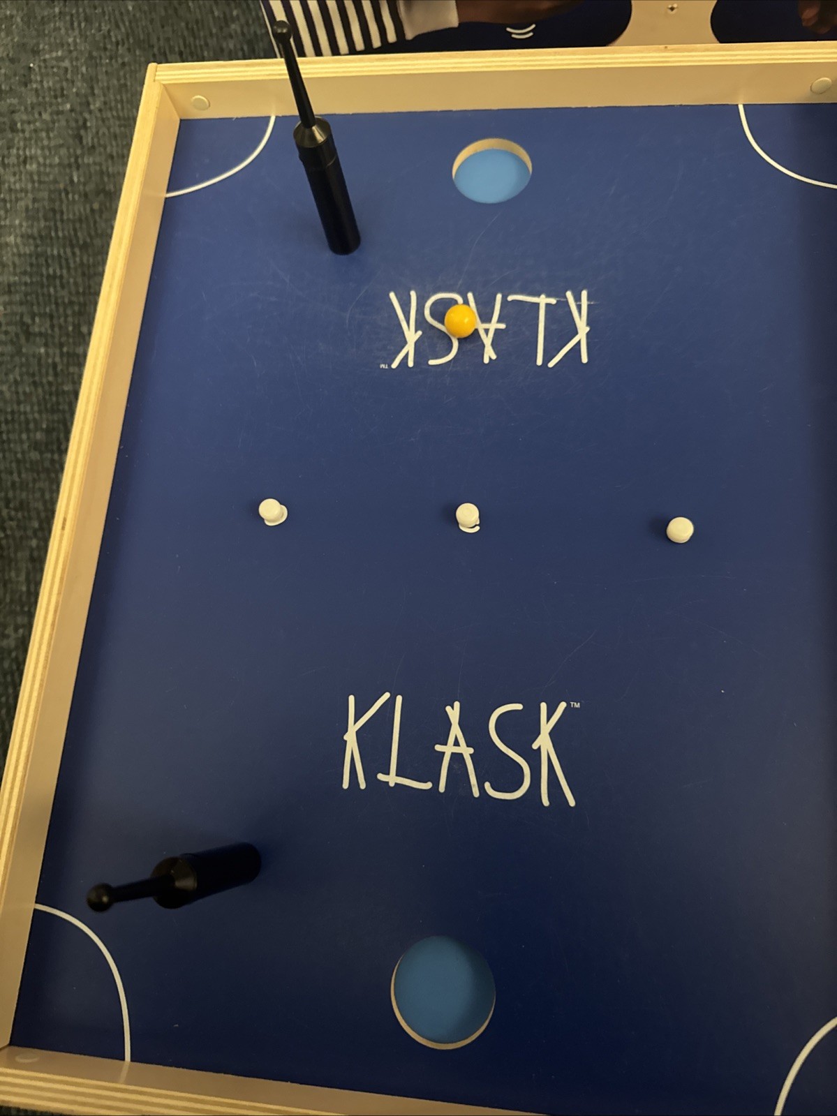 KLASK Magnetic Game of Skill WOODEN TABLETOP GAME From Finland COMPLETE