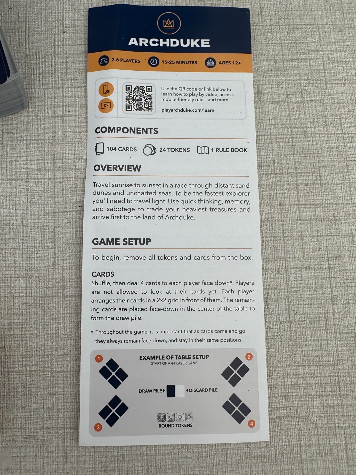 Archduke: A Fast-paced Game of Strategy, Memory, &Sabotage Stellar Factory 2020