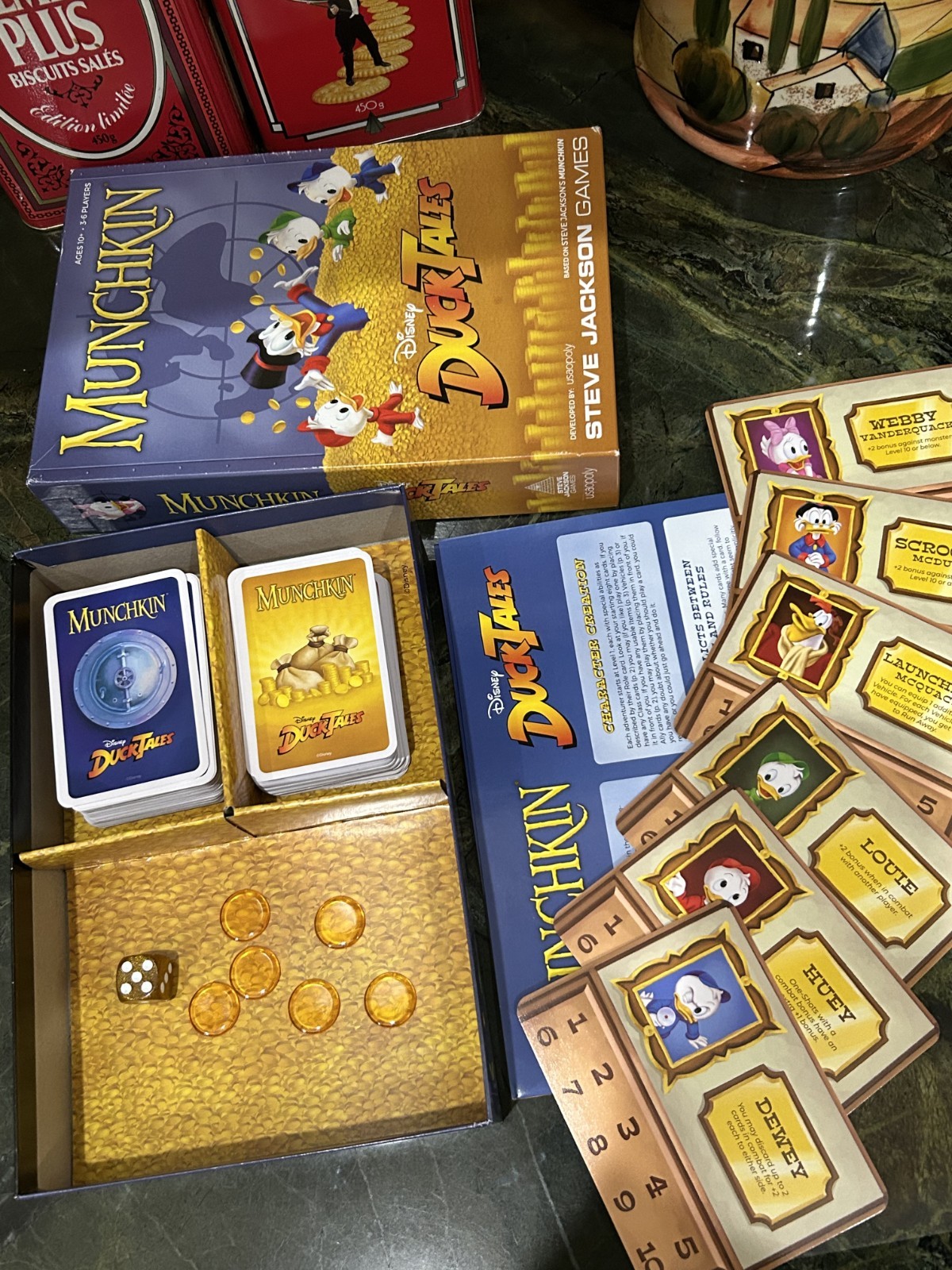 Disney Duck Tales Munchkin Card Game Steve Jackson Complete Ages 10+ 3-6 players