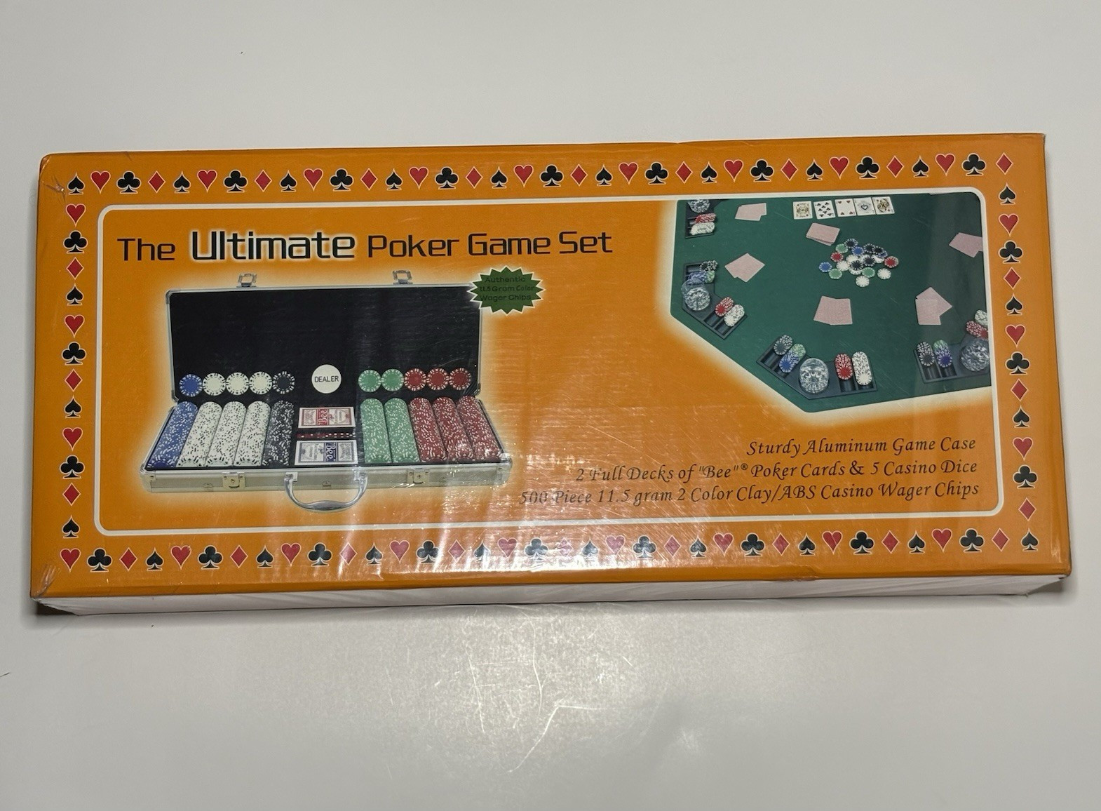 ECOMAN The Ultimate Poker Game Set Aluminum Case 11.5g Casino Chips