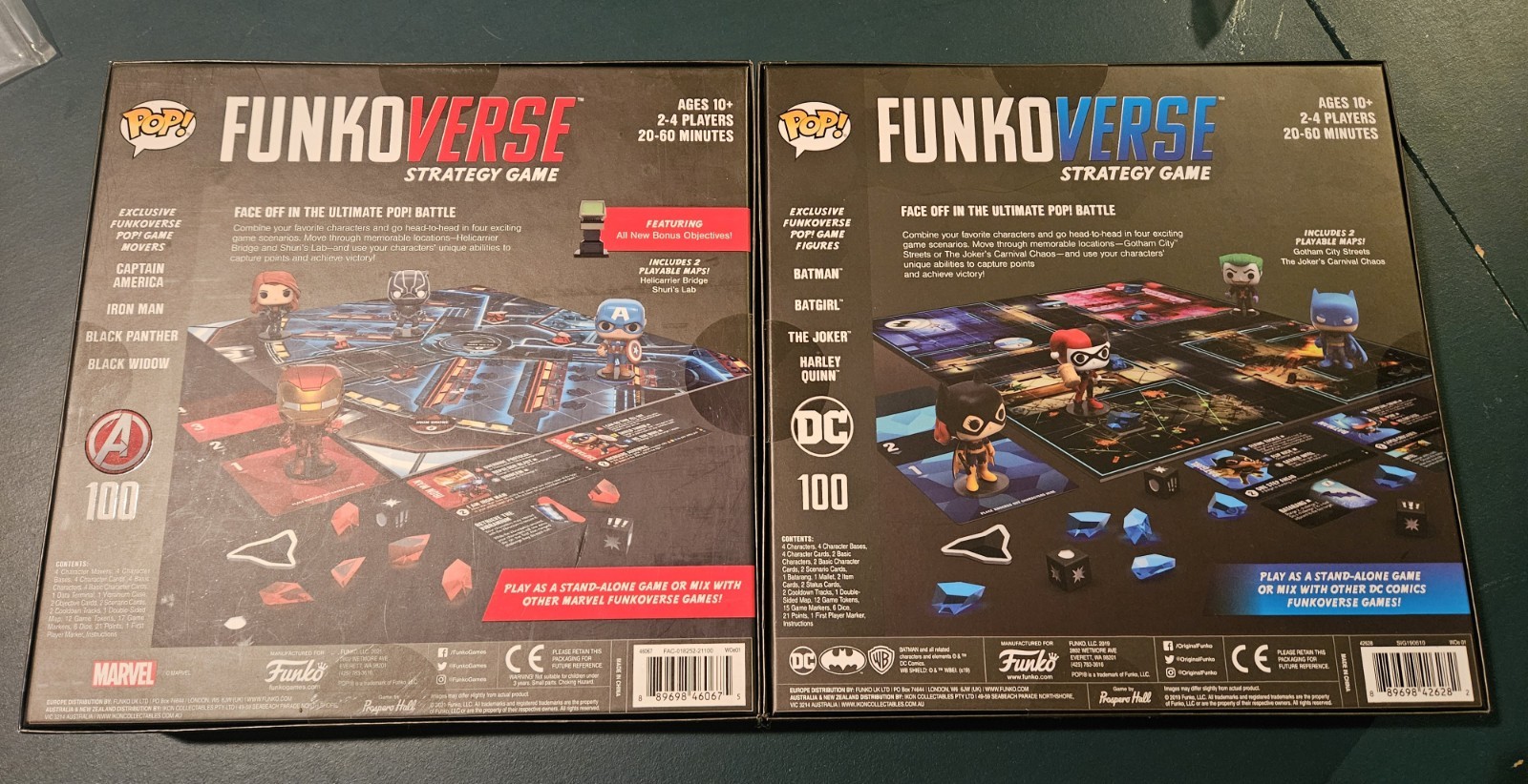 Funko Pop! Funkoverse DC and Marvel Strategy Game Base Sets 100 Bundle Lot NEW!!