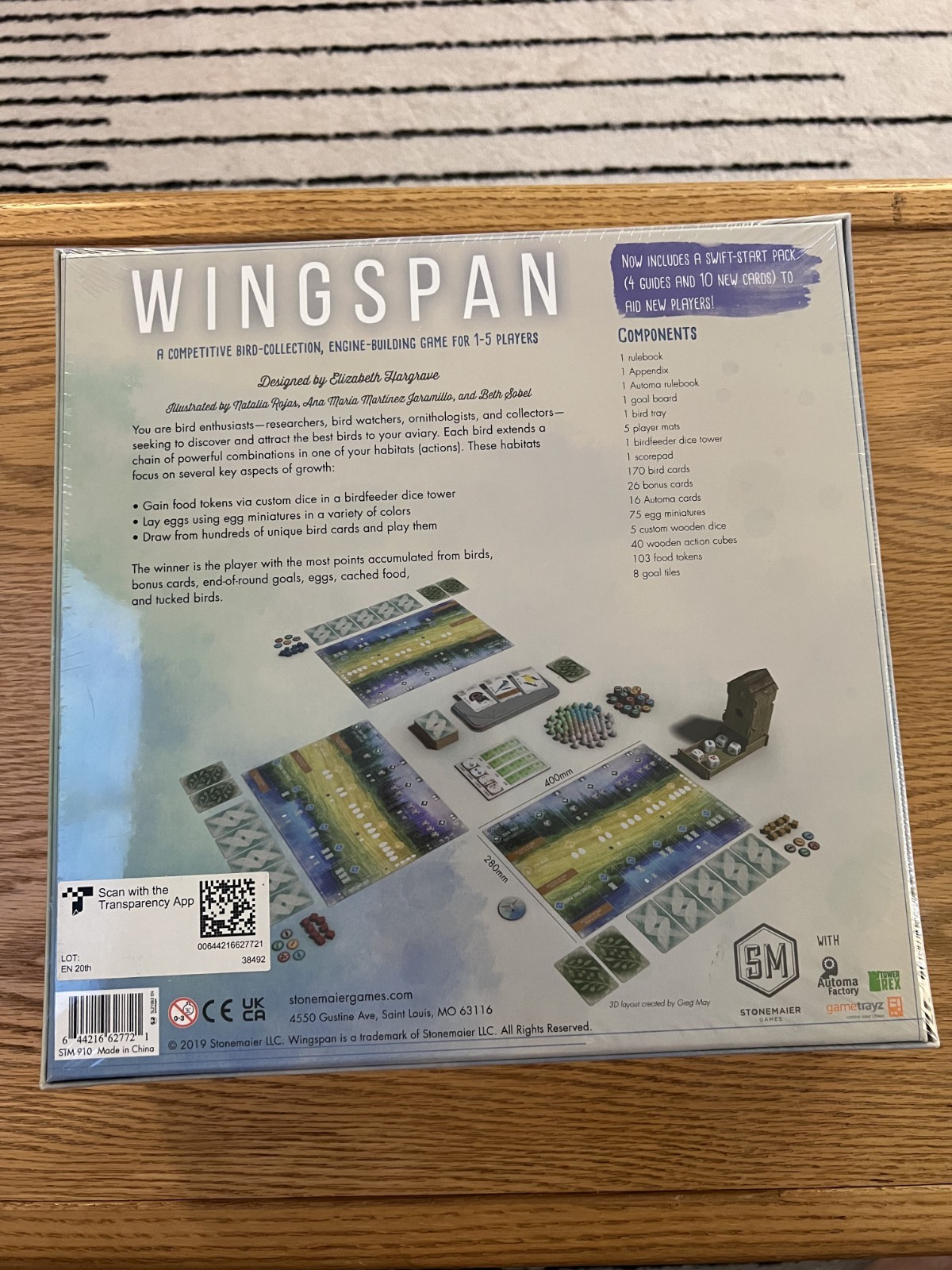 Wingspan – 2nd Edition Board Game (STM910) by Stonemaier Games