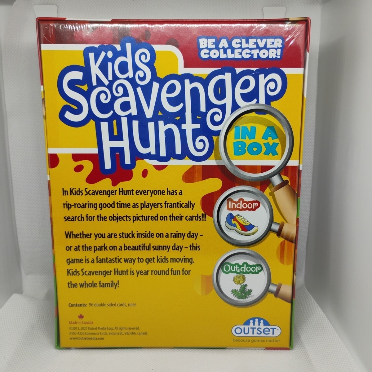 New In Box! Kids Scavenger Hunt Active Game Indoors or Outdoors Ages 6 and Up