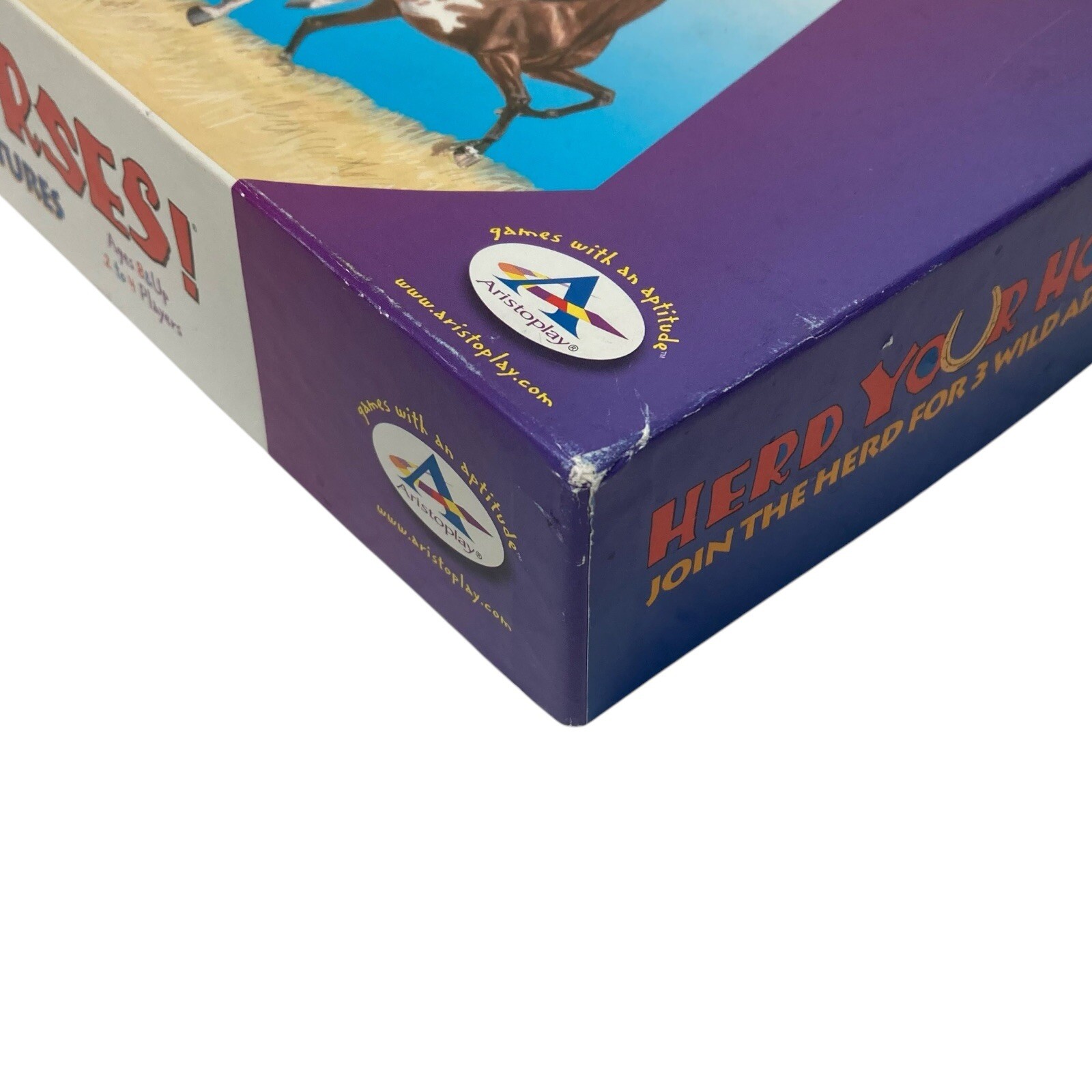 Herd Your Horses Board Game 3 Wild Adventures Aristoplay 100% Complete 2009