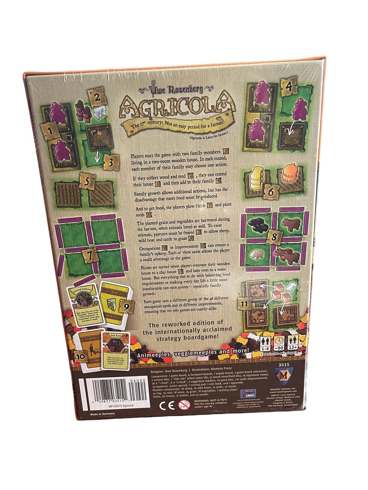 Agricola Uwe Rosenberg Board Game Mayfair 3515 Edition New Sealed