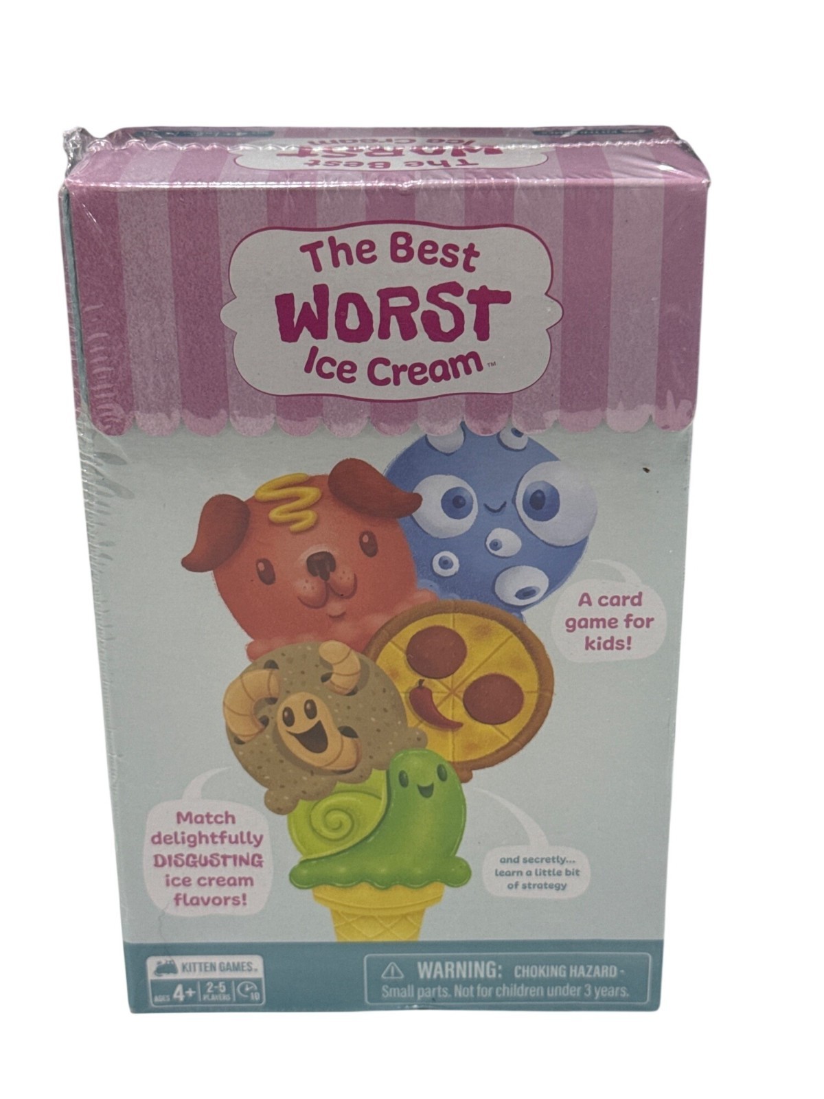 The Best Worst Ice Cream Card Game Kids Ages 4+ Fun Family Game By Kitten Games