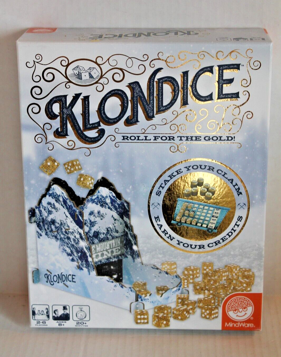 Klondice Game Roll for the Gold Dice Game (MindWare 2022) Ages 8+ NEW