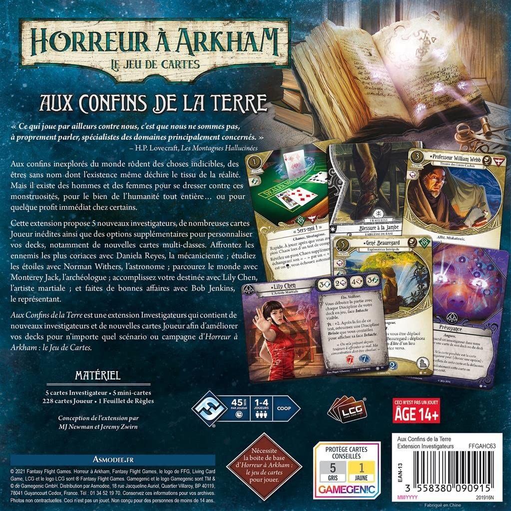 Horror à Arkham JCE – Confins de la Erde – Investigators Expansion, Multifa…