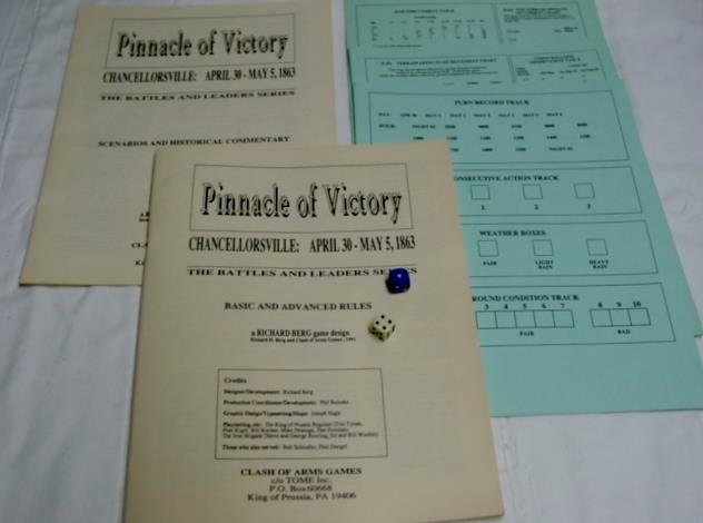 Clash of Arms Games : CHANCELLORSVILLE – Pinnacle of Victory 1863 (UNPUNCHED)