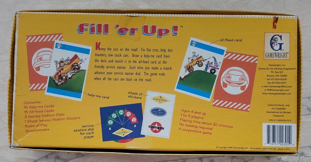 Fill’er Up Service Station Problem Solving Game 1996 Complete