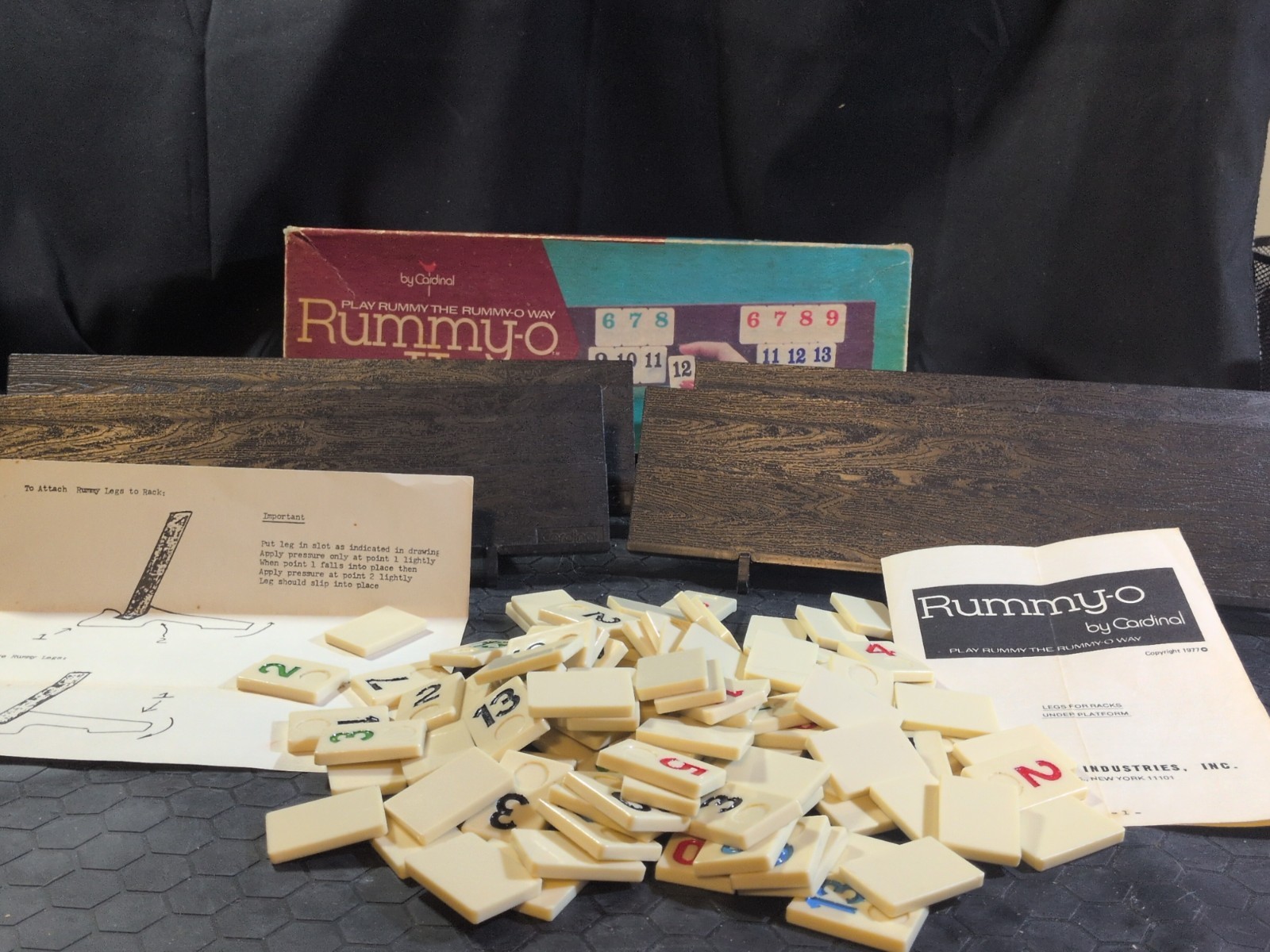 Rummy-O II Vintage Tile Game by Cardinal – COMPLETE