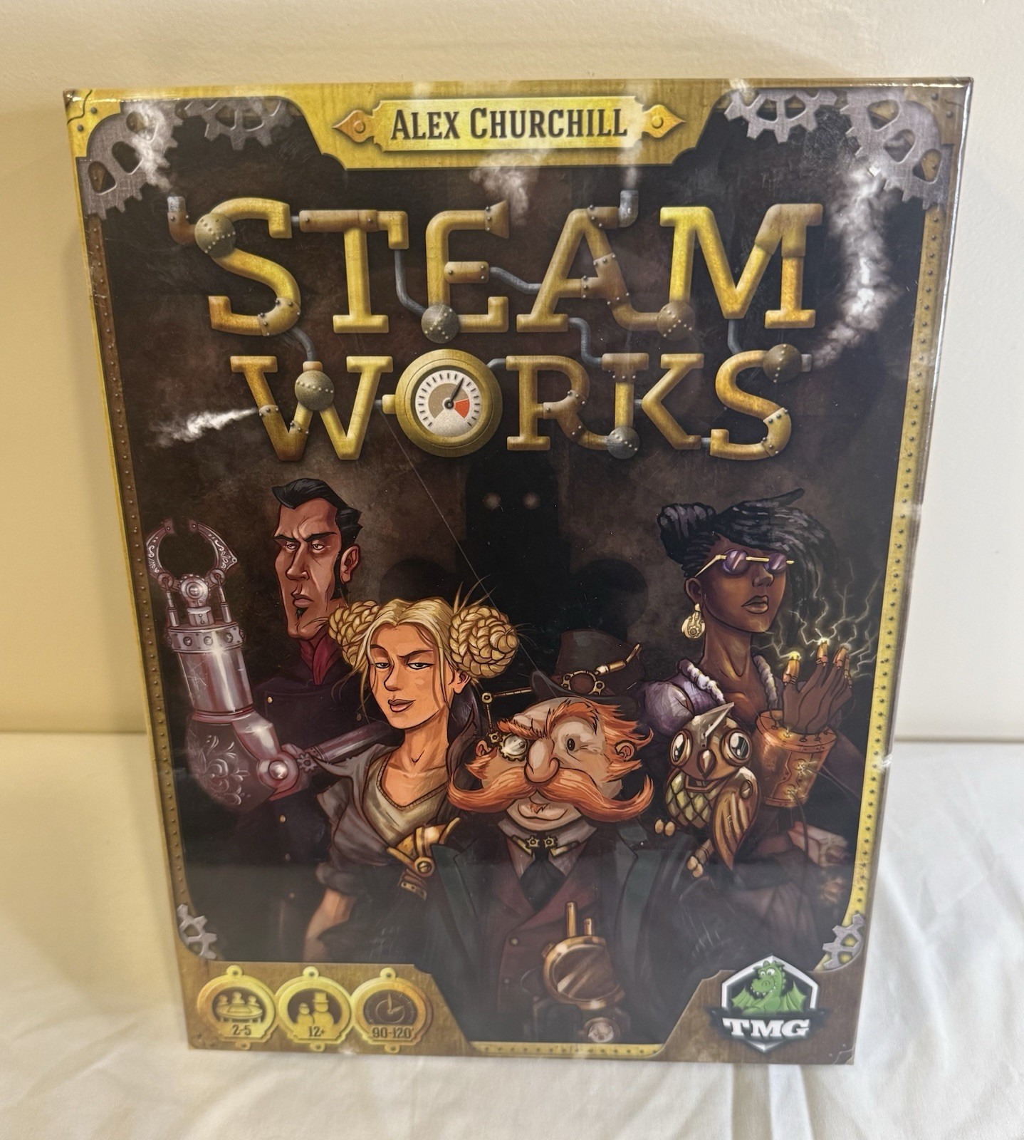 Steam Works Steampunk Worker Placement Board Game TMG Tasty Minstrel Games 2015
