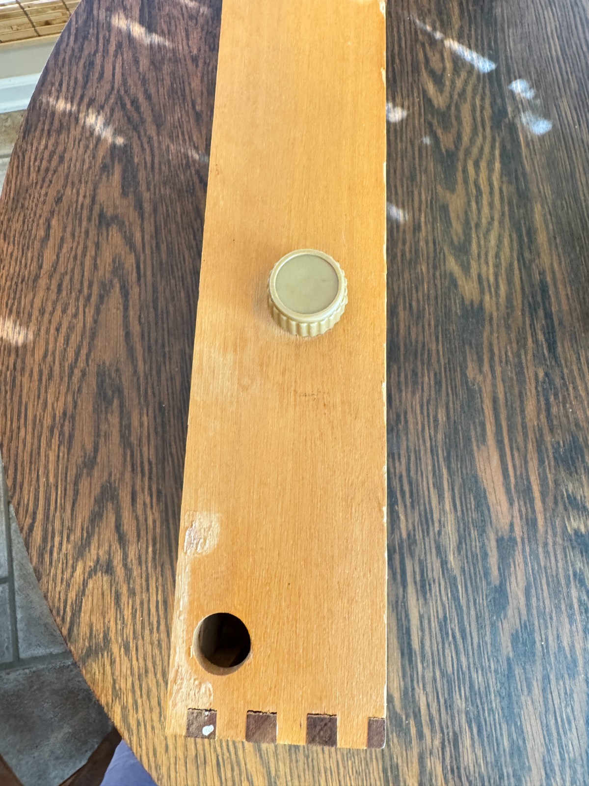 Vintage Labyrinth Wooden Marble Tilting Maze Puzzle Game -No Marbles