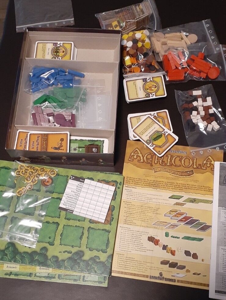 Agricola Board Game, used, excellent condition in GERMAN w/ English Translation