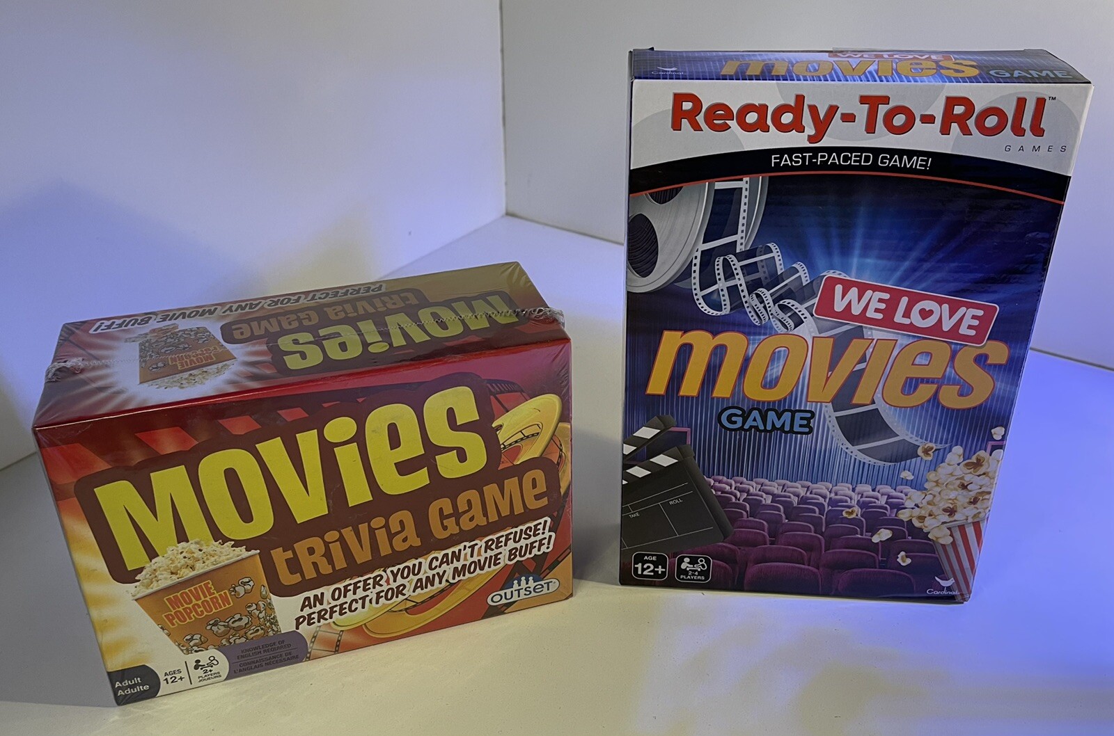 WE LOVE MOVIES TRIVIA 2 GAMES FAMILY GAME NIGHT FACTORY SEALED