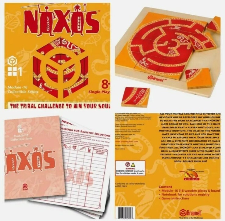 Brainet Noxos Wooden Puzzle Kids Game Ages 8+ Difficult Challenging Brain Teaser
