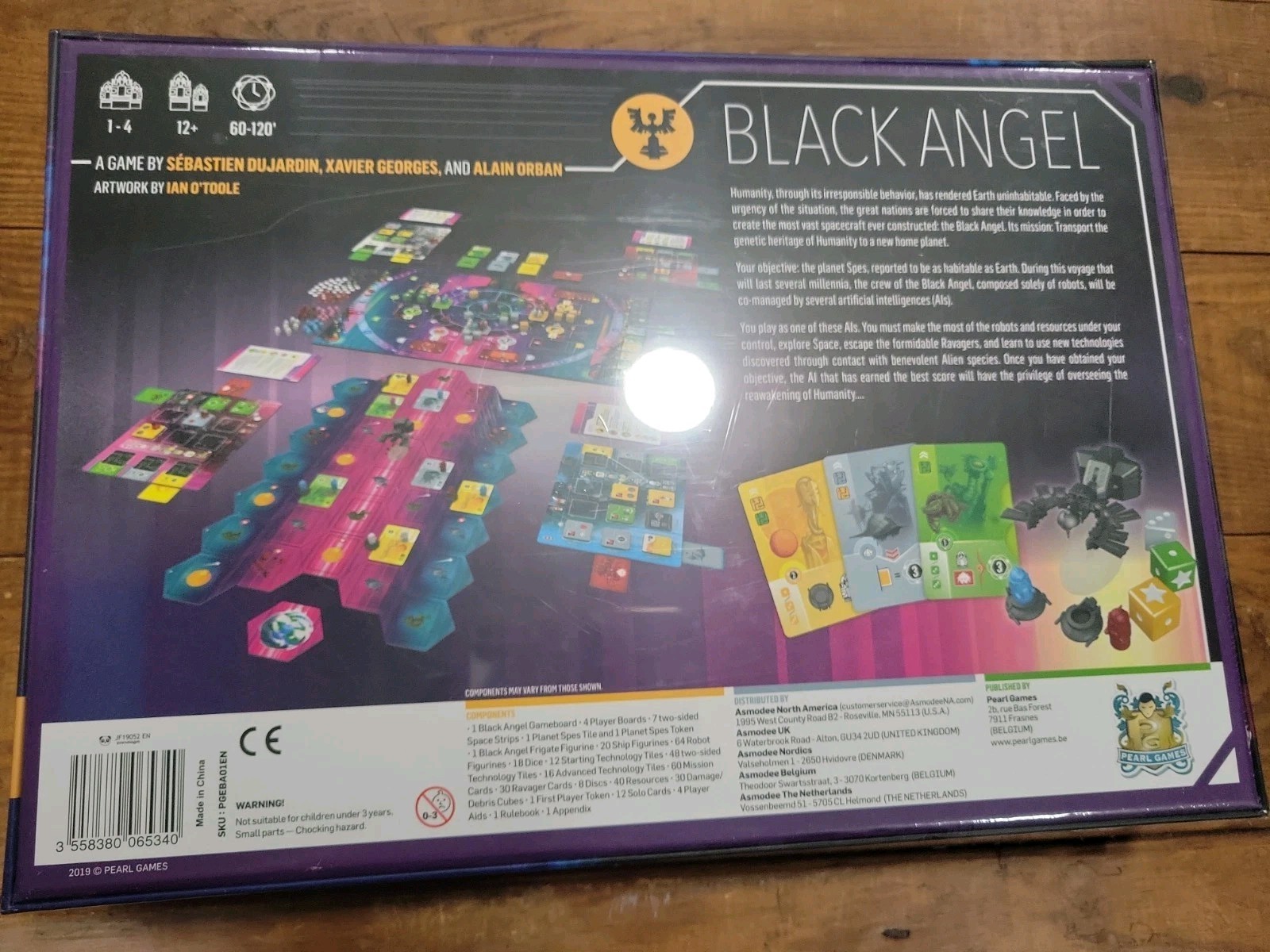 NEW SEALED Black Angel Board Game By Pearl Games FREE SHIPPING