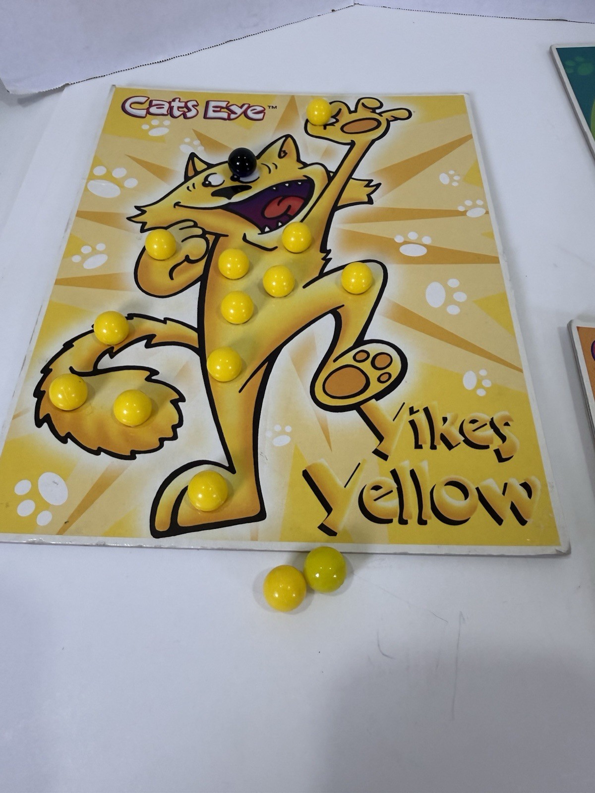 Cats Eye Game by Cadaco 1997 Vintage Board Game Color Matching Incomplete