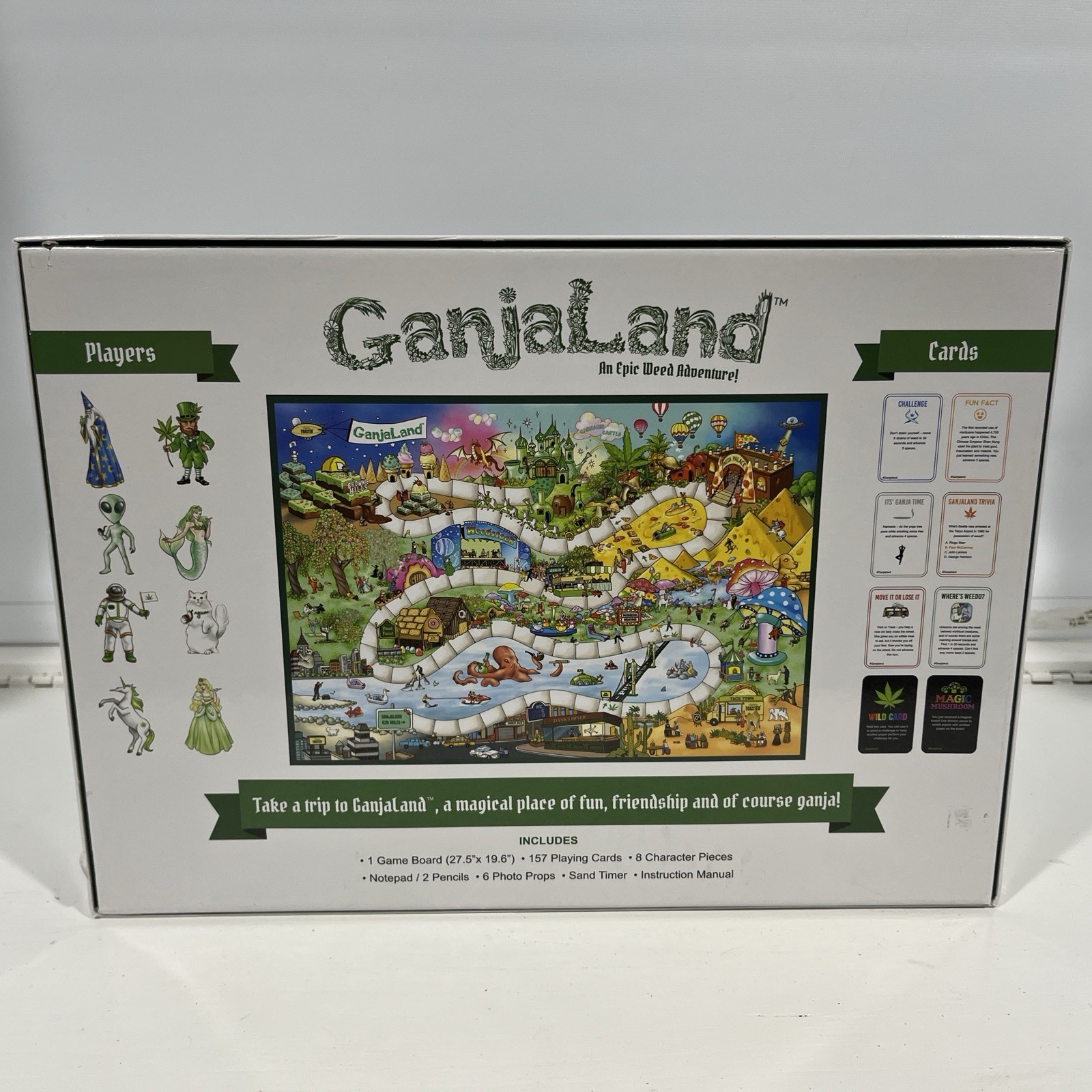 Ganjaland Board Game | An Epic Weed Adventure Adults Complete