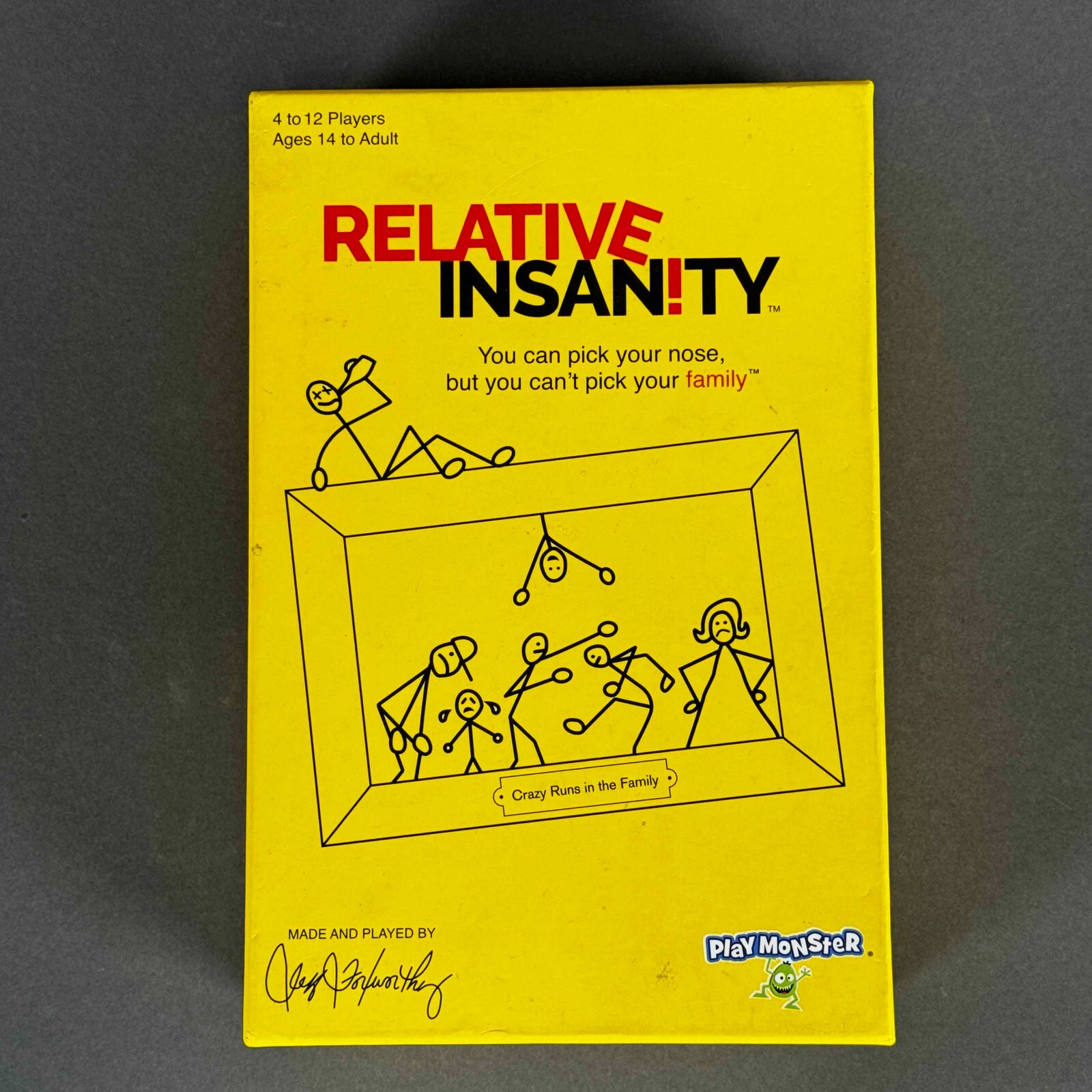 Open Box w/ Sealed Cards Relative Insanity Family Game Play Monster Foxworthy