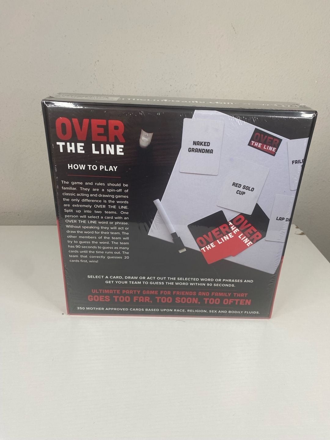 Over The Line Adult Party Game Brand New Sealed