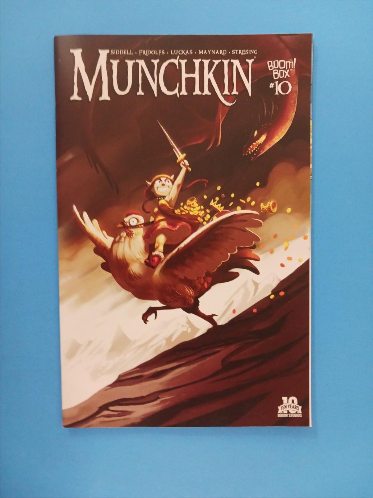MUNCHKIN game # 1 2 4 7 10 Comic ~ w/ EXCLUSIVE COLLECTIBLE TCG CARD ~BOOM 2015