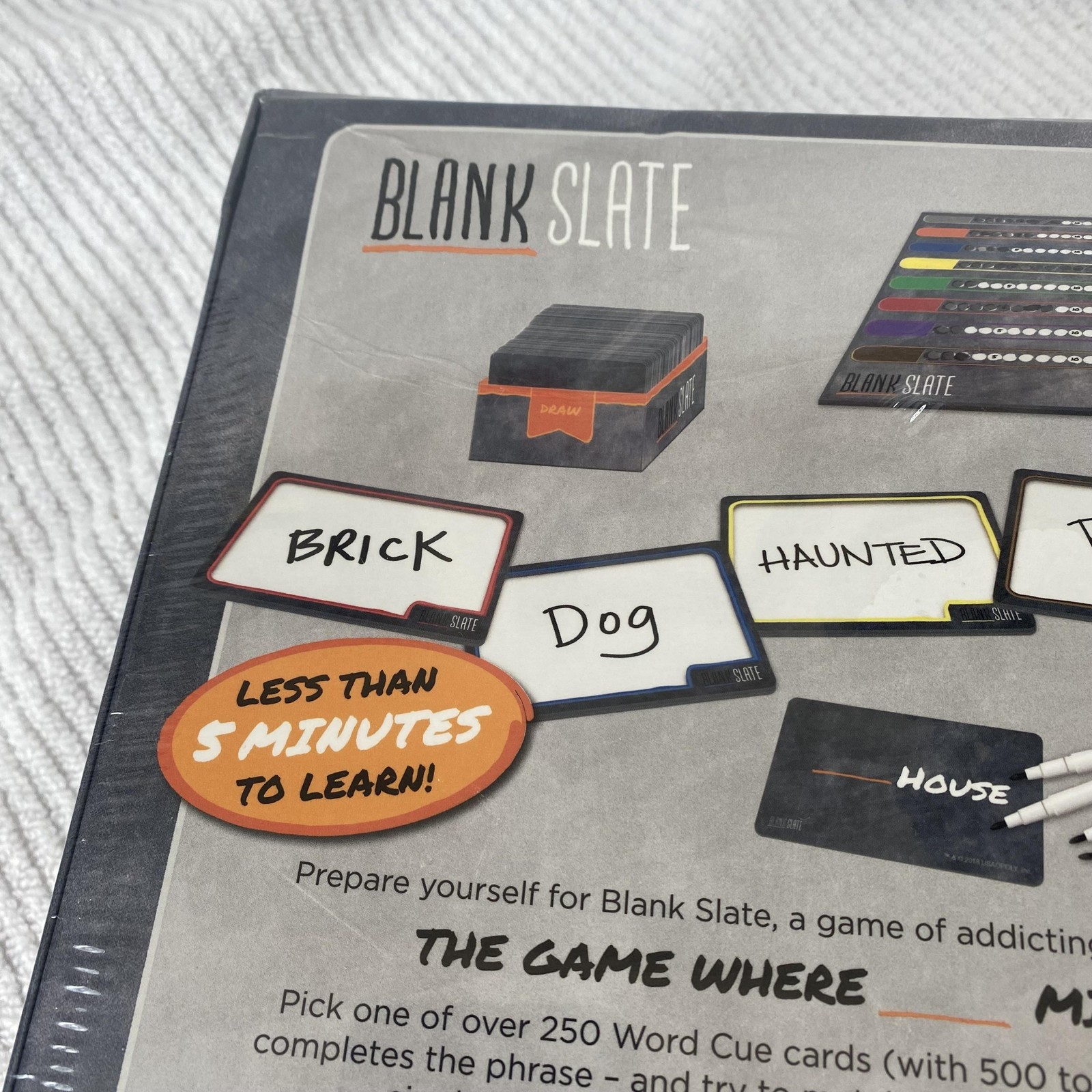 Blank Slate Party Word Game The Op Family Board Game 3-8 Players Ages 8+ Sealed